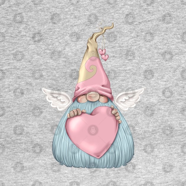 Cheerful Cupid Tomte Gnome by thewickedmrshicks